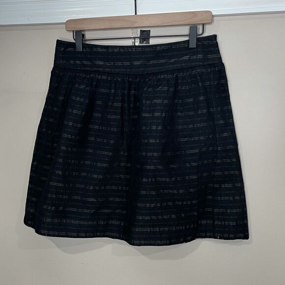 Robert Rodriguez Black Striped Full Skirt w/ Sequin Detail - Picture 2 of 6